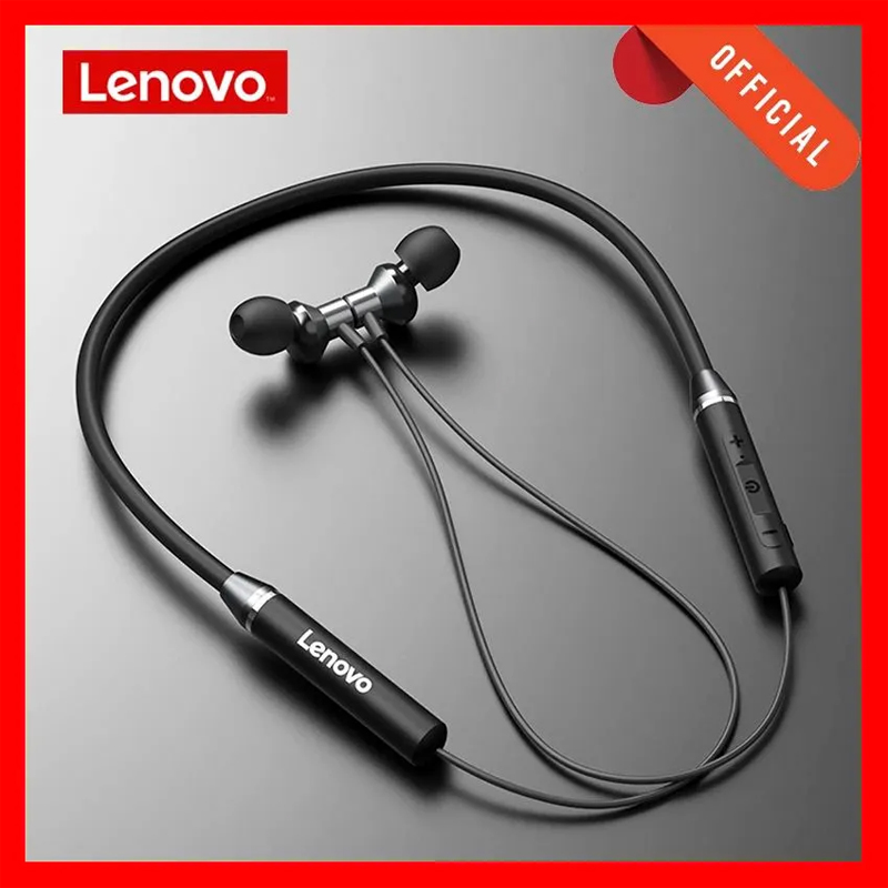 Magnetic Neckband Sports Earphones - Lenovo Bluetooth Kulaklık Su Geçirmez HIFI
