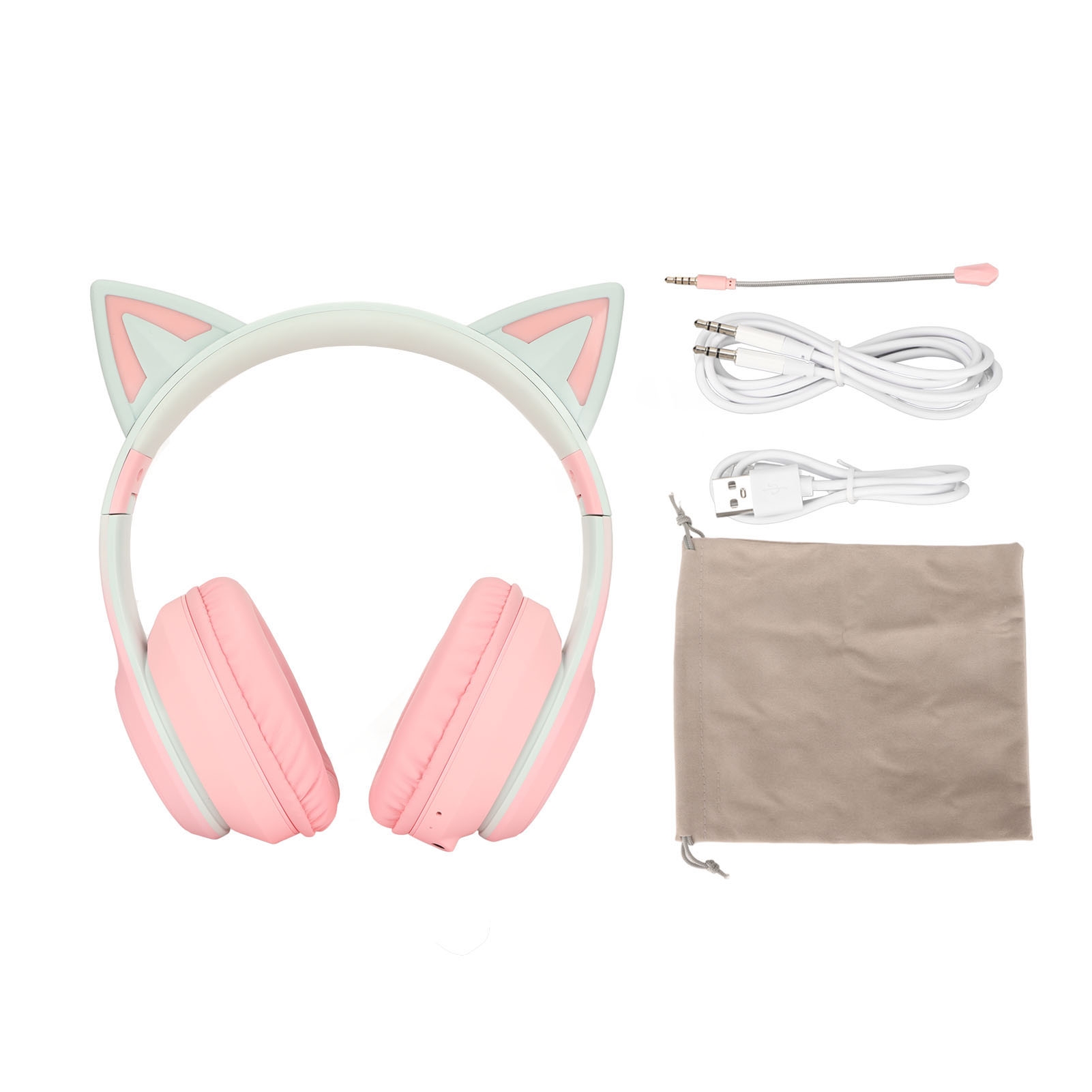 Cat Ear Bluetooth Headset Led - Kedi Kulaklı Bluetooth Oyun Kulaklıkları Kablosuz