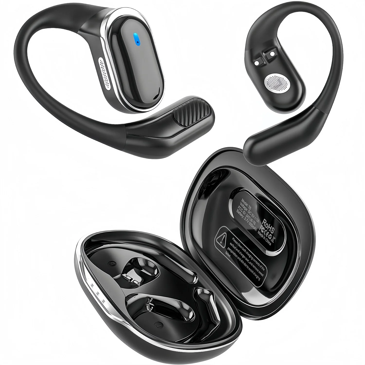 Open Ear Air Conduction Headphones - Bluetooth Kulaklık Kablosuz Kulaklık Mikrofonlu Hava