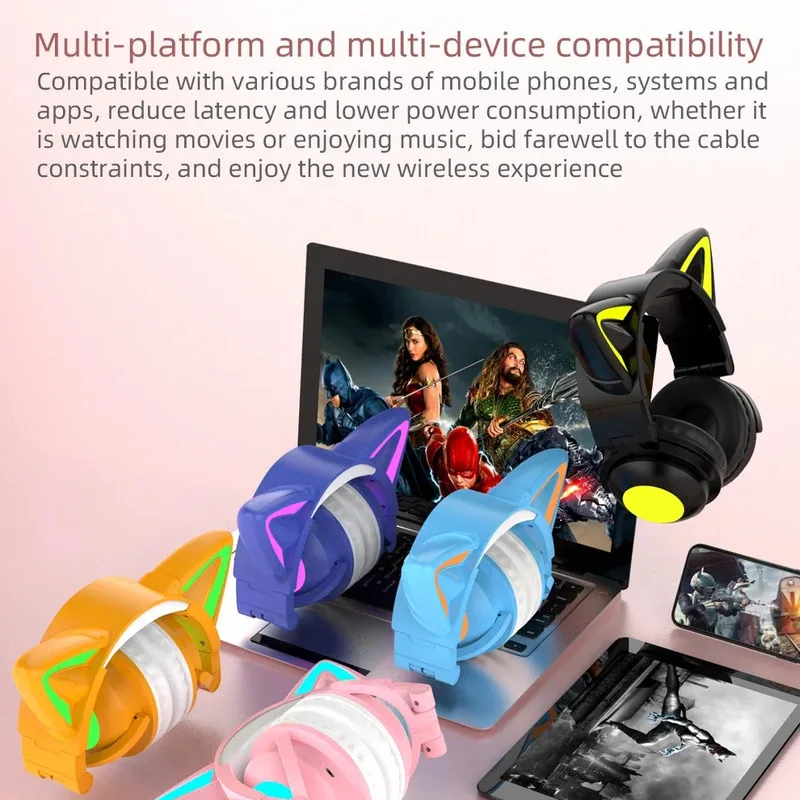 ZW068 LED Işıklı Kedi Kulaklı  - Cat Ear Bluetooth Headset Led incelemesi ve fiyatı
