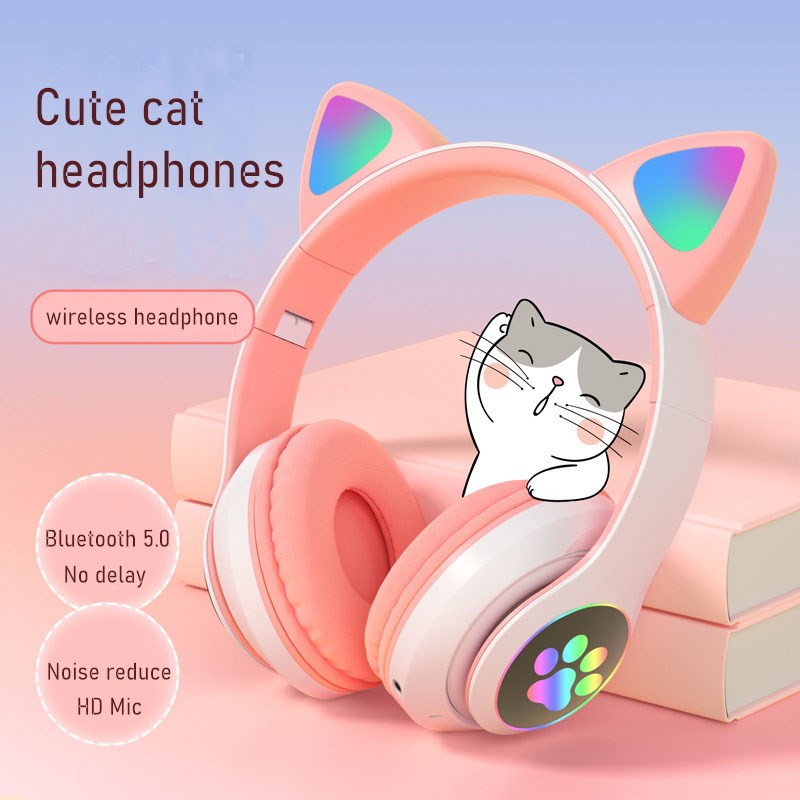 Yanıp sönen LED Sevimli Kedi K - Cat Ear Bluetooth Headset Led incelemesi ve fiyatı