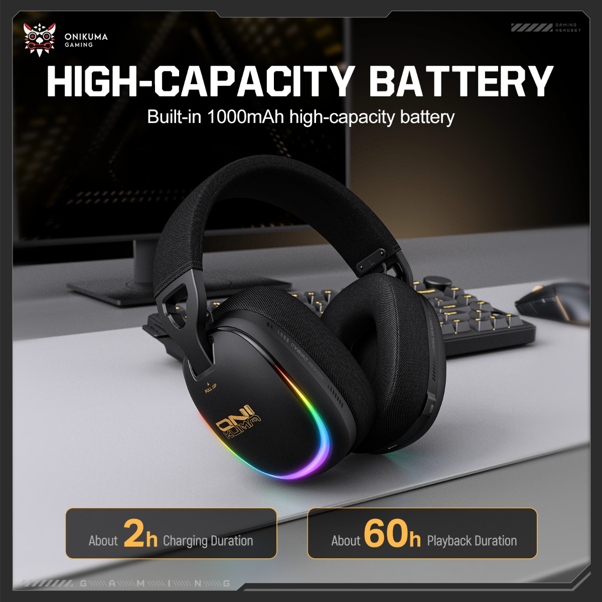 ONIKUMA GT805 Oyun Kulaklığı K - Gaming Headset With Mic Rgb incelemesi ve fiyatı