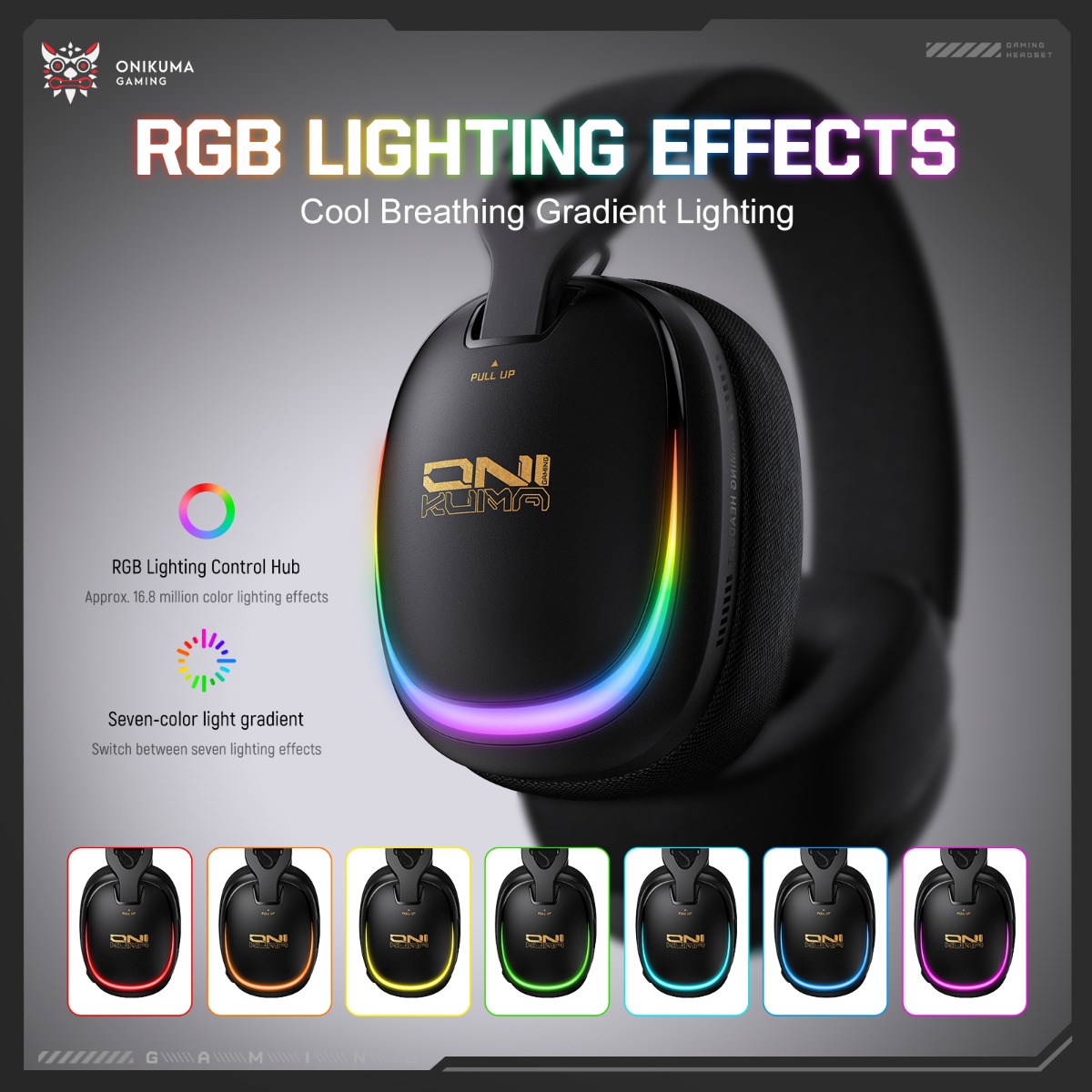 ONIKUMA GT805 Oyun Kulaklığı K - Gaming Headset With Mic Rgb incelemesi ve fiyatı