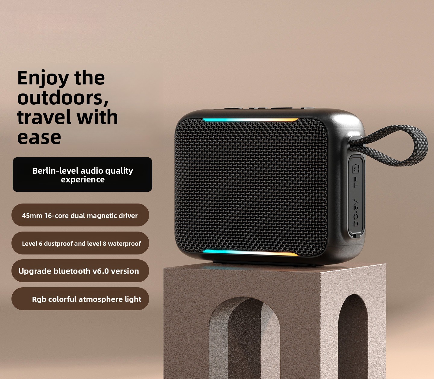Yeni Açık Hava Su Geçirmez Taş - Portable Bluetooth Speaker Waterproof Ipx7 incelemesi ve fiyatı