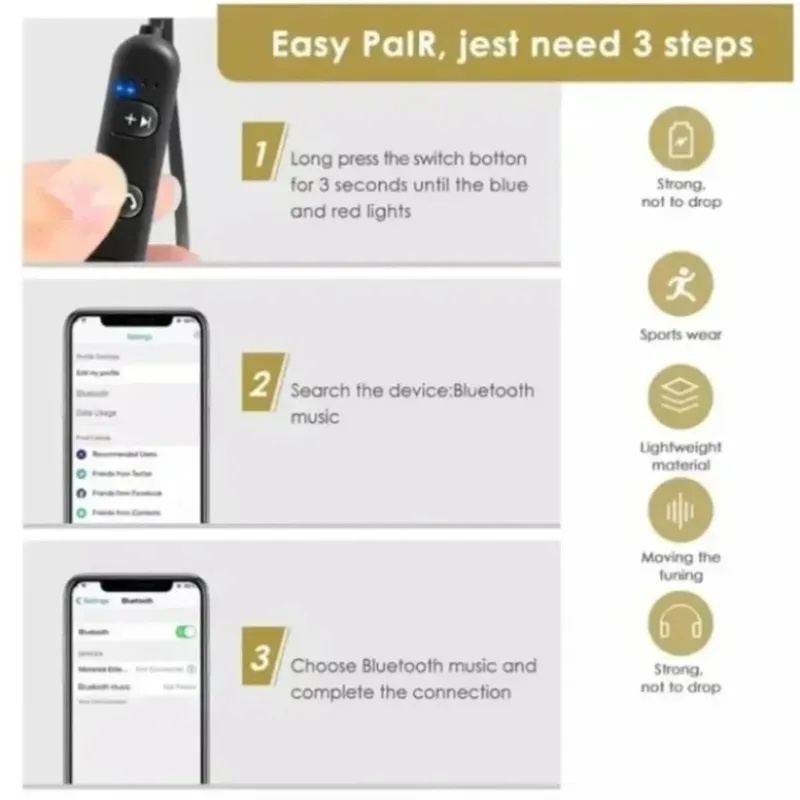 1-4 Adet Boyun Bandı Bluetooth - Magnetic Neckband Sports Earphones incelemesi ve fiyatı