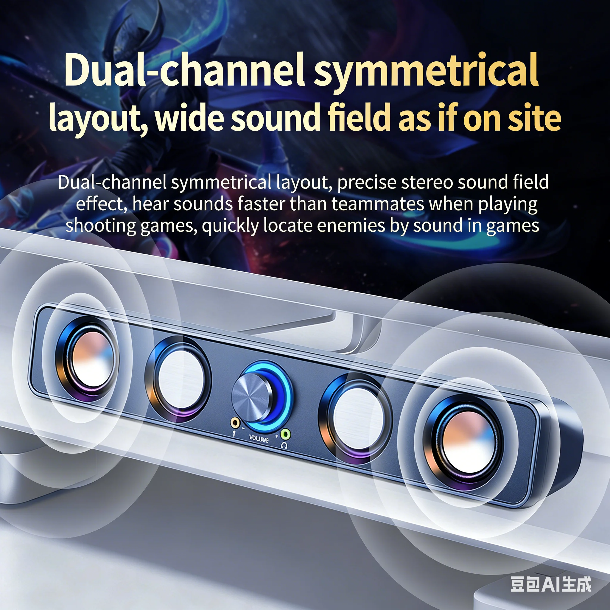 RGB Oyun Soundbar'ı 2.0 Çevres - Rgb Computer Soundbar For Pc incelemesi ve fiyatı