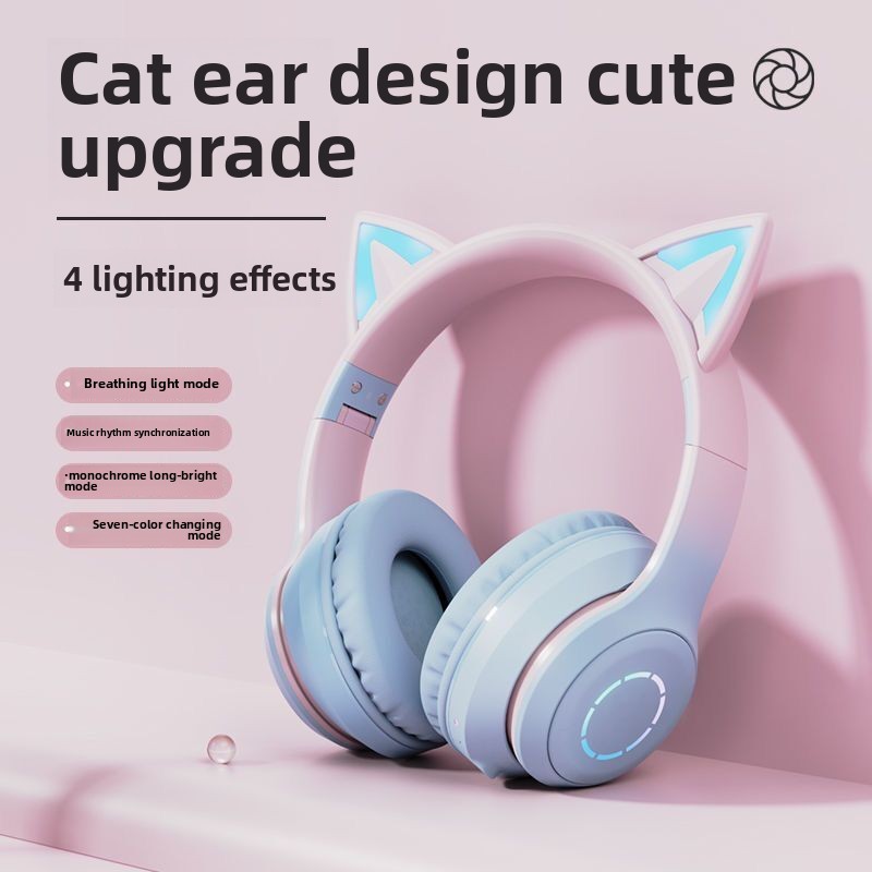 Yeni Çok Satan RGB Baş Üstü Bl - Cat Ear Bluetooth Headset Led incelemesi ve fiyatı