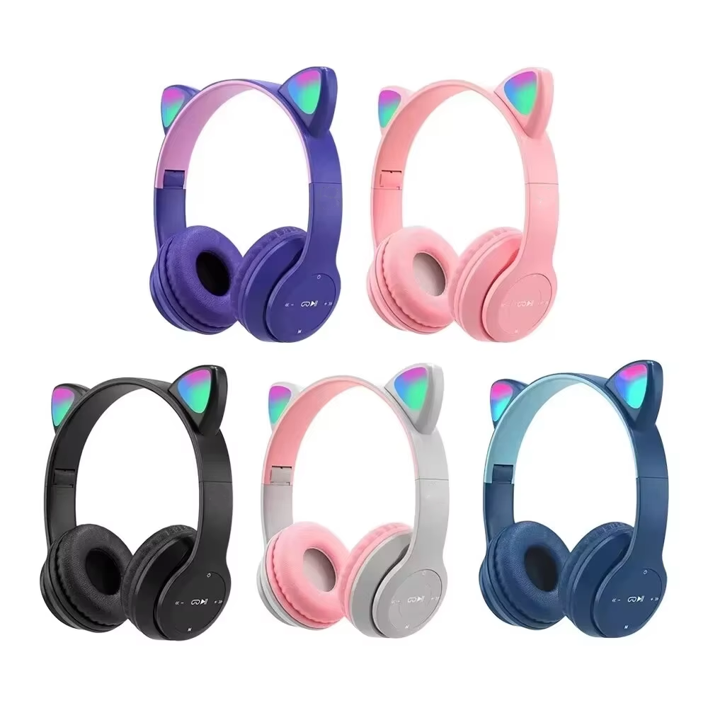 Çocuklar için P47M Kablosuz Oy - Cat Ear Bluetooth Headset Led incelemesi ve fiyatı