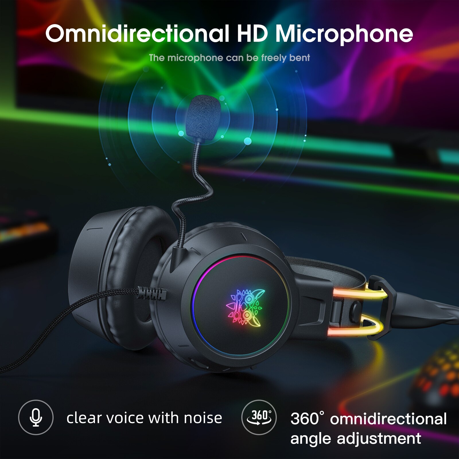 Ayarlanabilir boynuzları RGB ı - Gaming Headset With Mic Rgb incelemesi ve fiyatı