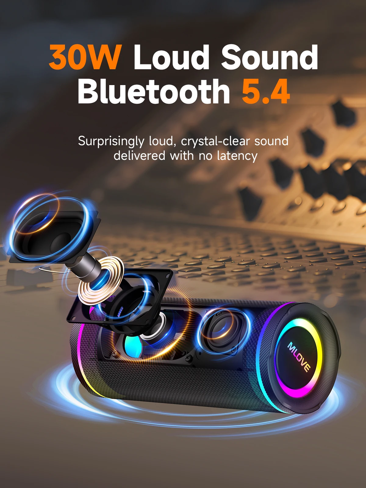 MLOVE Taşınabilir Bluetooth Ho - Portable Bluetooth Speaker Waterproof Ipx7 incelemesi ve fiyatı