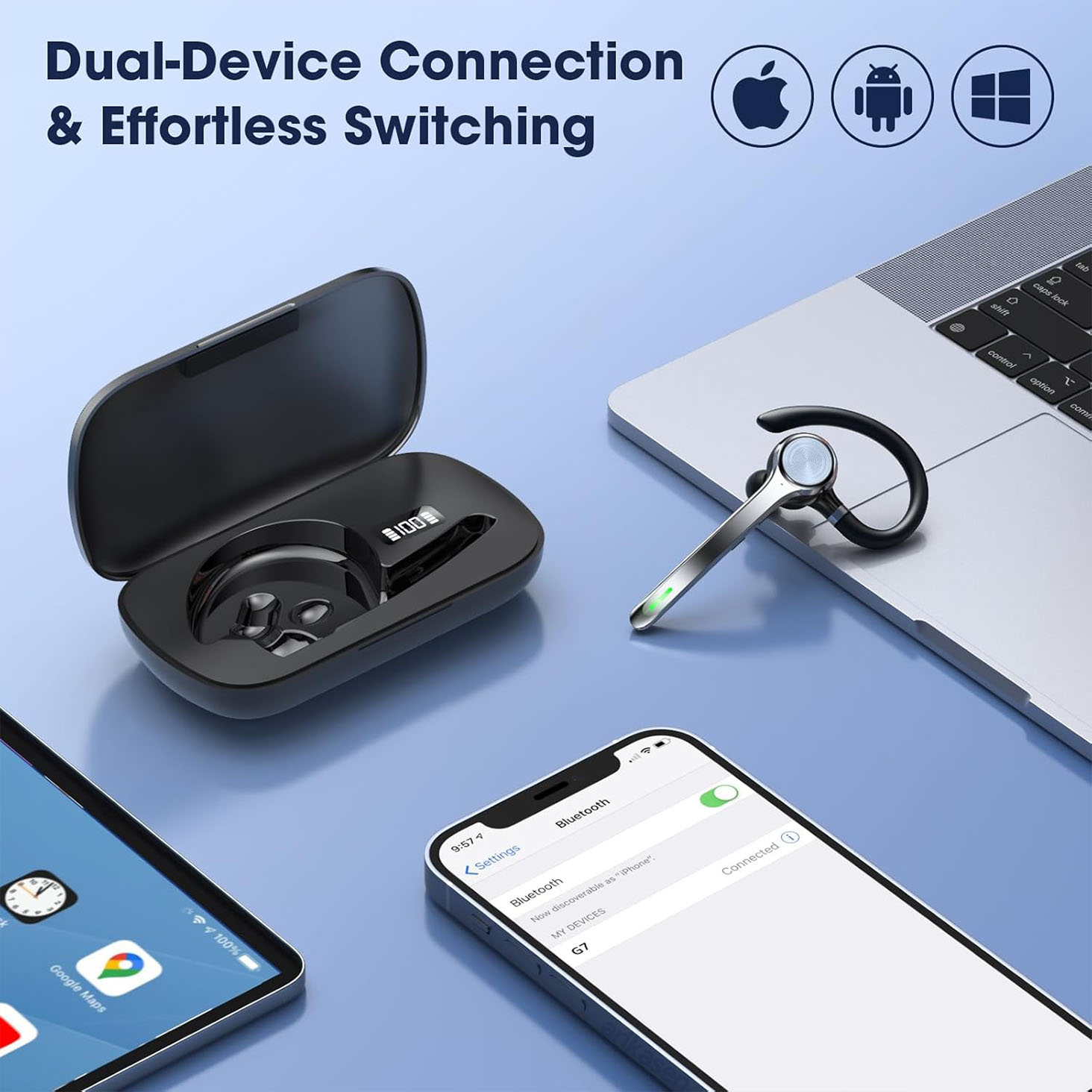 Kablosuz Kulaklık Tek Kulaklı  - Open Ear Air Conduction Headphones incelemesi ve fiyatı