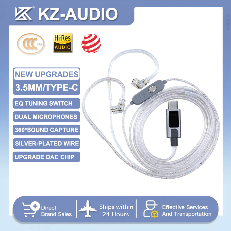 KZ M2 çift mikrofonlu gümüş ka - Type C Wired Earphones With Mic incelemesi ve fiyatı